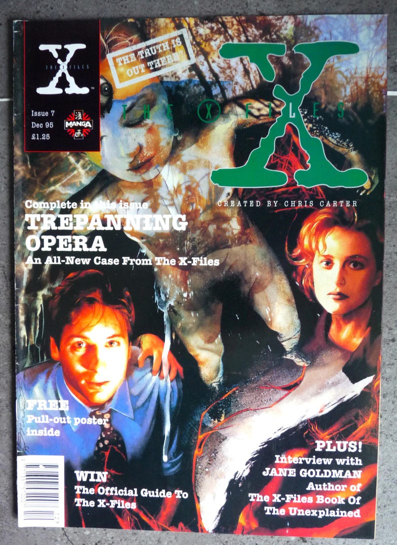 X File Magazine Vintage, the X Files Magazine by Titan, Issues No. 4, 5, 6, 7, 8 ...