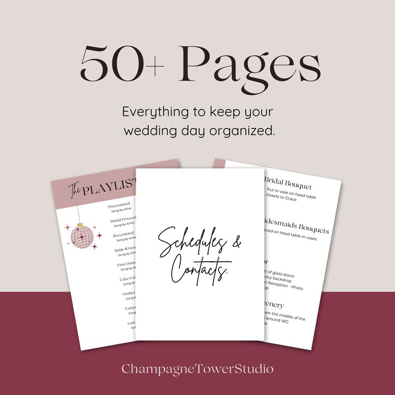 Editable Wedding Day Planner Template Stress free Day of Binder Canva editable-wedding-day-planner-template-stress-free-day-of-binder-canva
