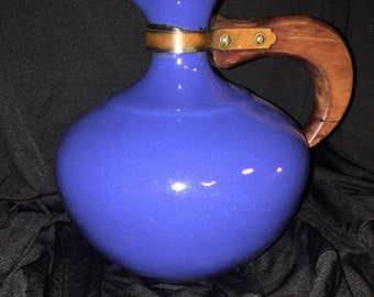 Bauer 1935 Calif Expo Cobalt Blue Carafe