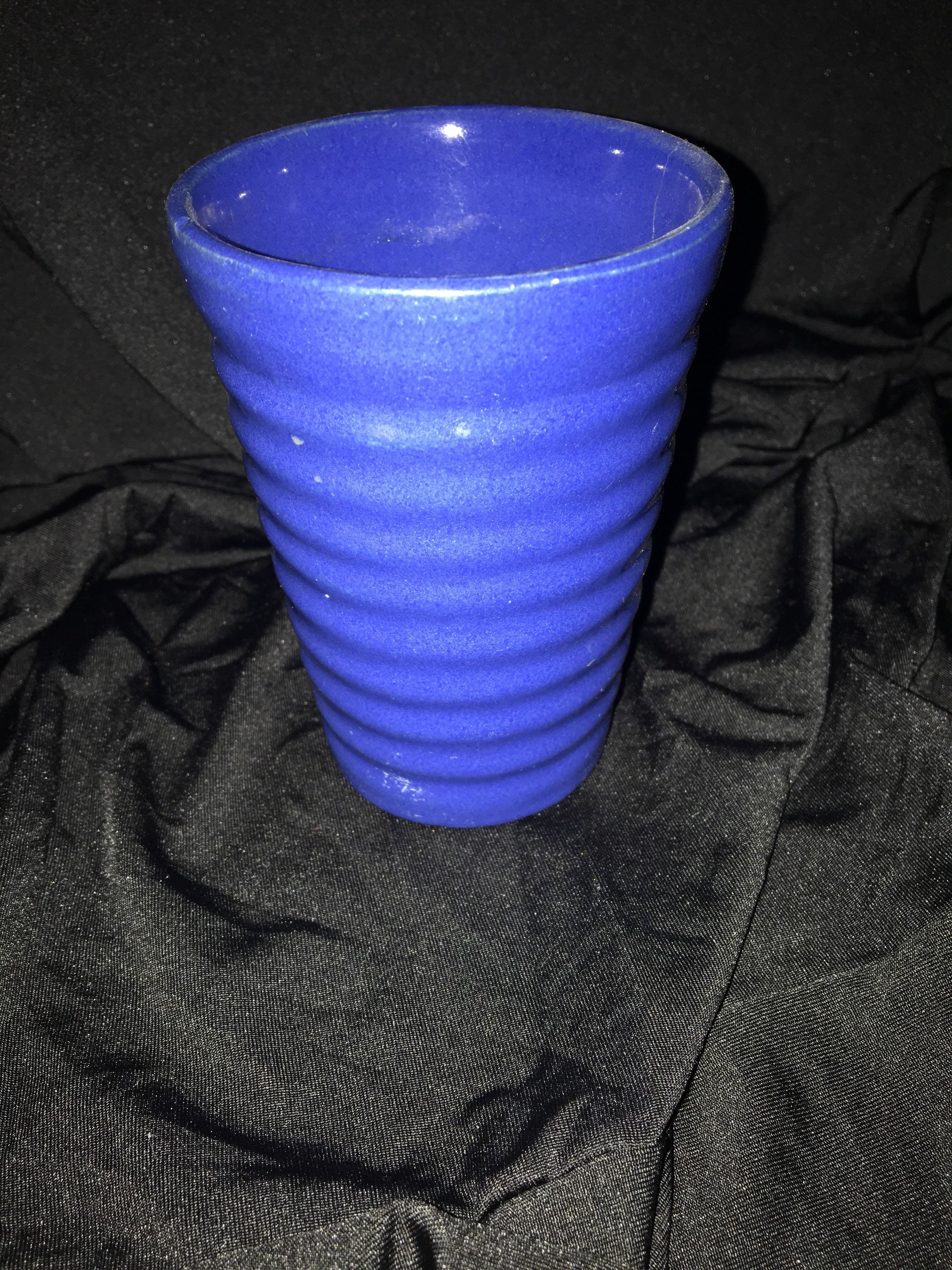 Bauerware cobalto azul ringware vaso Etsy España