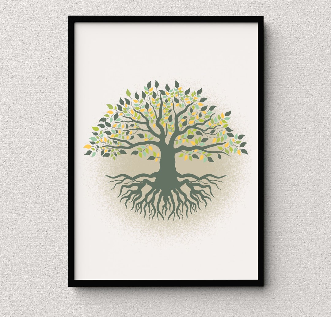 Tree of Life Minimalist Wall Art Decor Home Decor Canvas 8x10 in Poster ...