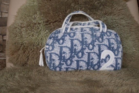 Vintage Dior Top Handle Terry Cloth Bag