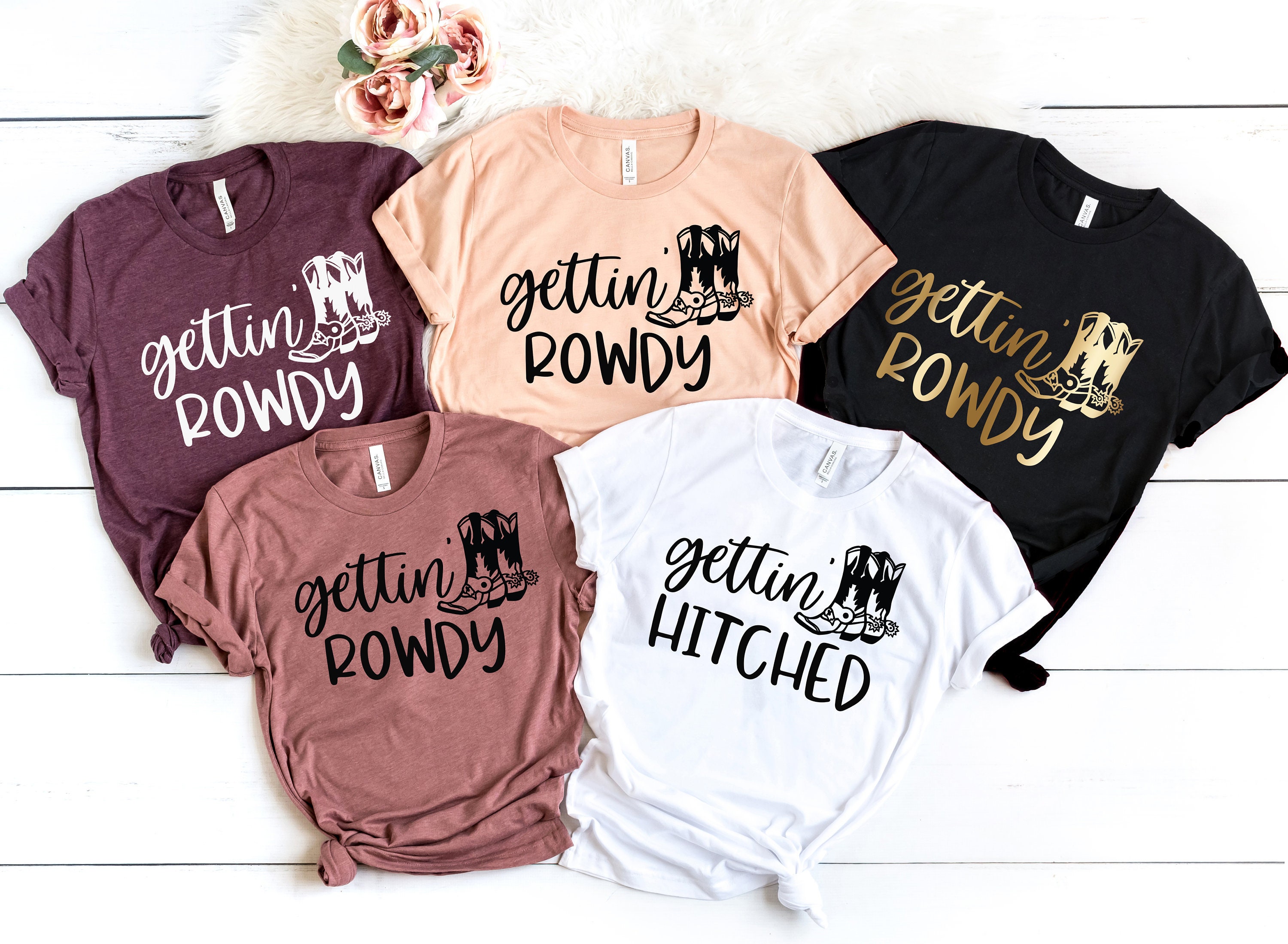 Bachelorette Party Shirts Gettin 