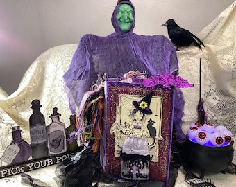 Diario/Cuaderno de manualidades de brujas de Halloween