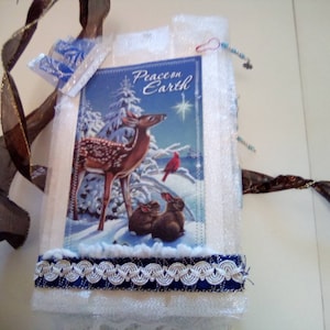 Junk Journal handmade Winter junk Journal Winter Deer Journal Blue Winter Journal Christmas Diary Christmas Junk Journal woodland Journal