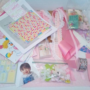 Junk Journal Baby Girl Kit