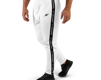 Joggers blancos de retroceso