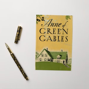 Anne auf Green Gables Vintage Buch Cover blanko Innenseite Grußkarte
