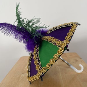 Mardi Gras Second Line Umbrella, Satin Second Line Umbrella, Second Line Umbrella, Second Line Umbrella for Wedding, Custom image 4