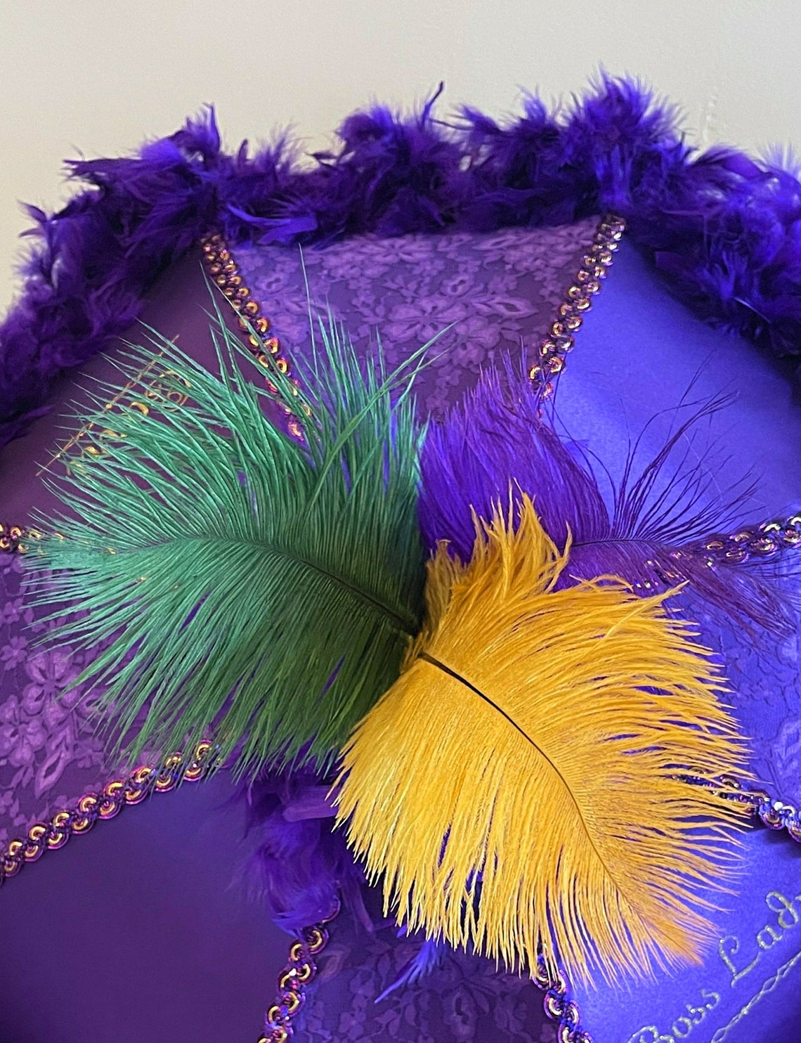 Mardi Gras Second Line Umbrella Satin and Lace Second Line Etsy