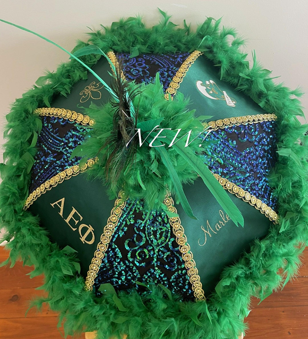 Tulane Graduation Umbrella, Tulane Graduation Second Line Umbrella