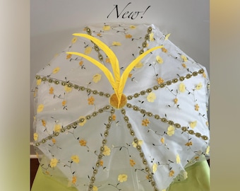 Second Line Umbrella, Second Line Umbrella Wedding, Second Line Umbrella Bride, Flower Umbrella, Floral Umbrella, Custom Umbrella