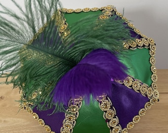 Mardi Gras Second Line Umbrella, Satin Second Line Umbrella, Second Line Umbrella, Second Line Umbrella for Wedding, Custom