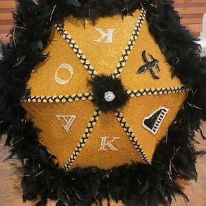 Second Line Umbrella, Second Line Umbrella for Wedding, Glitter, Anniversary, Birthday, Bride and Groom, Custom Umbrella, 2nd Line Umbrella