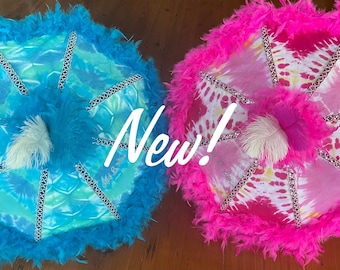 Tie Dye Second Line Umbrella, Second Line Umbrella, Multicolor, Parasol, Wedding Bride Groom, Graduation, Anniversary Custom, Personalized