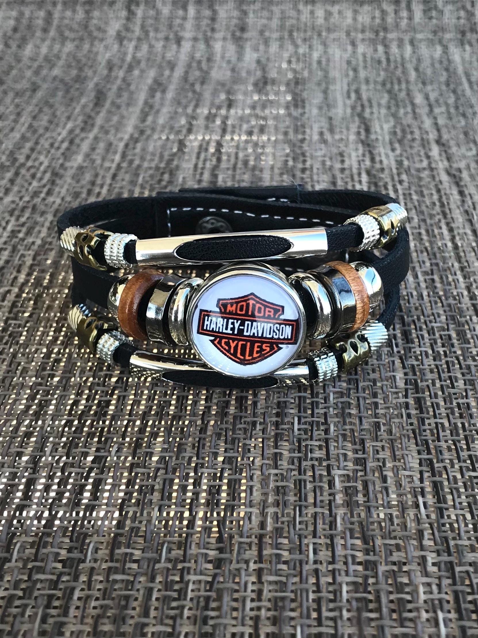 ♦︎Harley-Davidson ロゴ ブレスレット Harley davidson bracelet - Etsy 日本