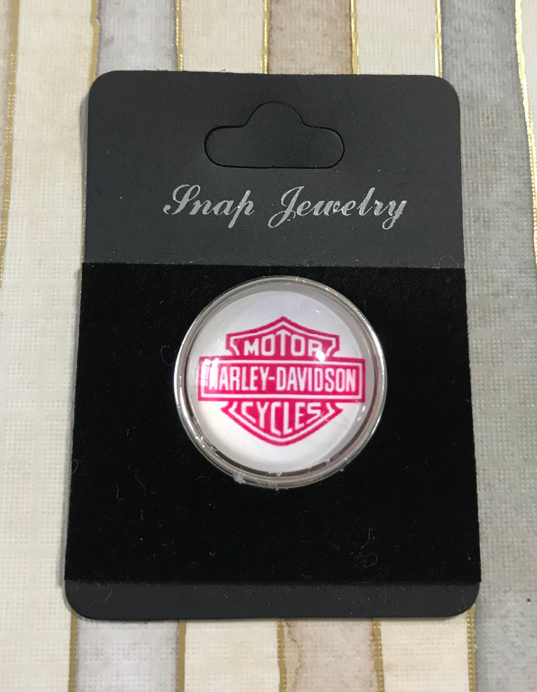 Snap Jewelry Harley Davidson Snap Etsy