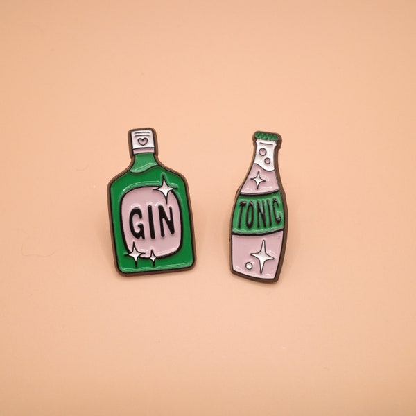 Gin & Tonic - Double Enamel Pins !