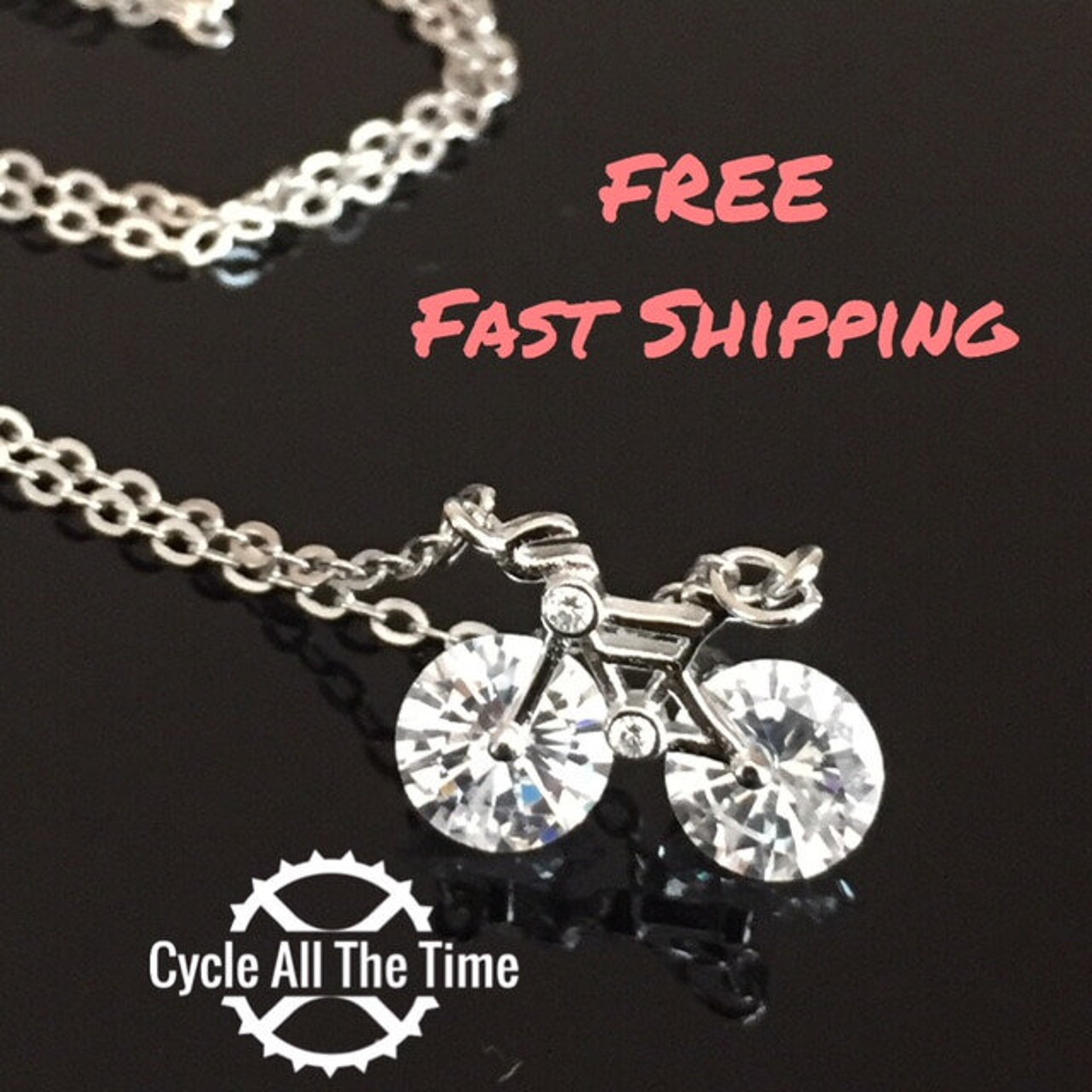 Collier de vélo cadeaux de vélo vélo de Zirconia collier de Etsy