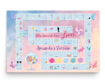 Customizable Lover Bachelorette Drinking Game - TS Inspired She Found Her Lover Theme
