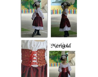 Pirate costume for little girl - Robe de pirate enfant