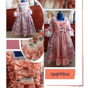 Robe Versailles enfant XVIIIème siècle &quot;Angélique&quot;