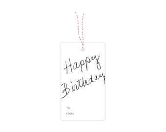 Etiquetas de regalo de cumpleaños, Etiquetas de regalo de feliz cumpleaños