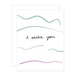 Tu me manques Carte de vœux