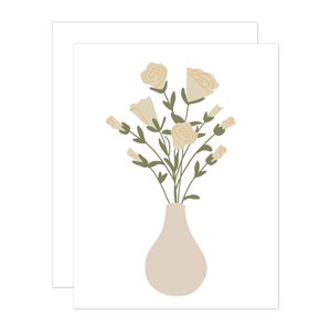 Sympathiekaart, bloemen Bedankkaart, Just Cause Card