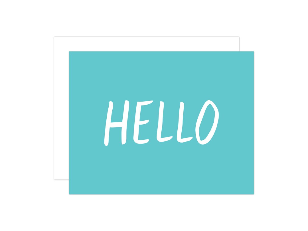 Everyday Card, Friendship Card, Hello Greeting Card - Etsy