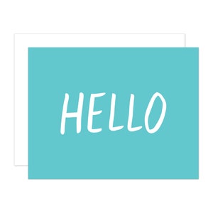 Tarjeta de todos los días, Tarjeta de amistad, Tarjeta de felicitación Hola