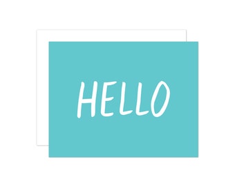 Everyday Card, Friendship Card, Hello Greeting Card