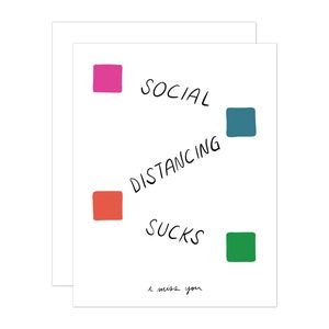 Carte de distanciation sociale, carte de quarantaine, carte de pandémie, carte Covid, carte vous manque
