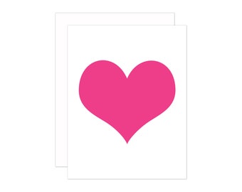 Love Card, Heart Greeting Card, Anniversary Card, Valentine's Day Card