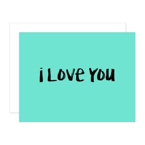 I Love You Greeting Card, anniversary note card