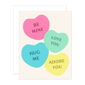 Sweethearts Greeting Card, Valentine&#39;s Day note card