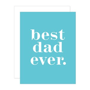 Meilleure carte de vœux de papa de tous les temps, carte de notes de la fête des pères