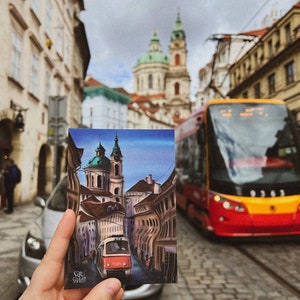Postcard “Prague street”