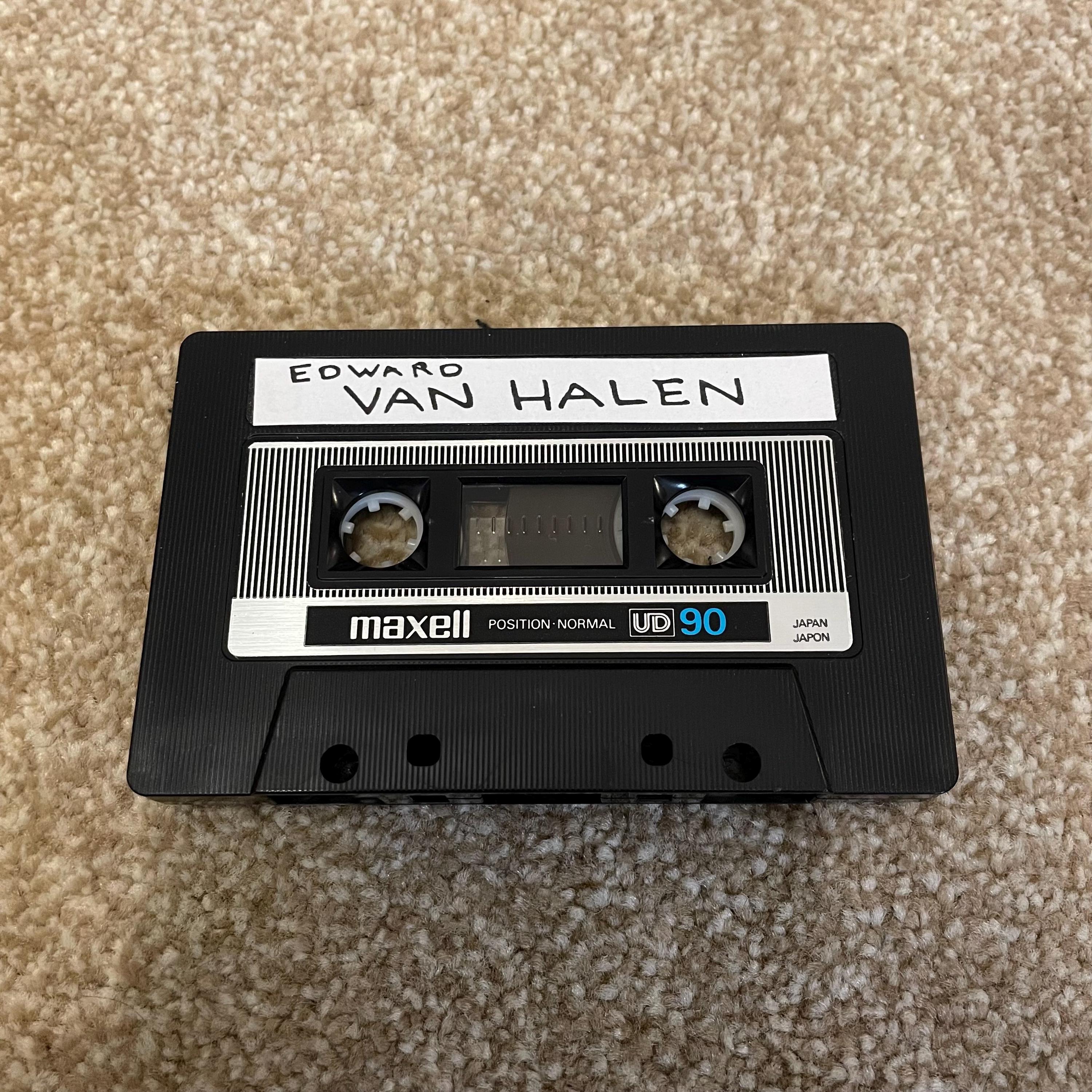 Back to the Future Van Halen Cassette Tape Replica Prop - Etsy UK