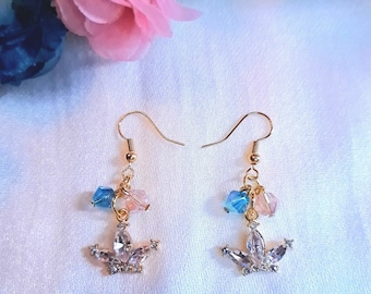 Sweet Princess - Sleeping Beauty Inspired Crown Earrings