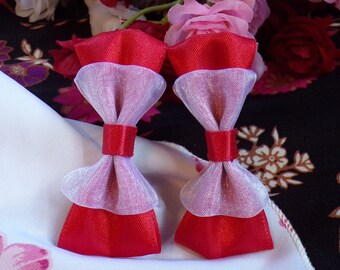 Pretty As a Peony - Rosetta Inspired Hair Bows - Small 2 3/4"
