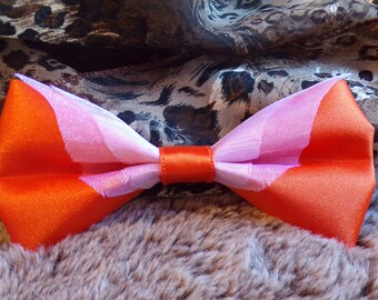 Fawn Inspired Hair Bow – Orange & Sheer White, Alligator Clip