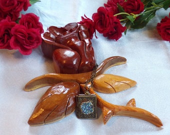 Enchanting Objects - Beauty and the Beast inspired 17" Necklace with Locket