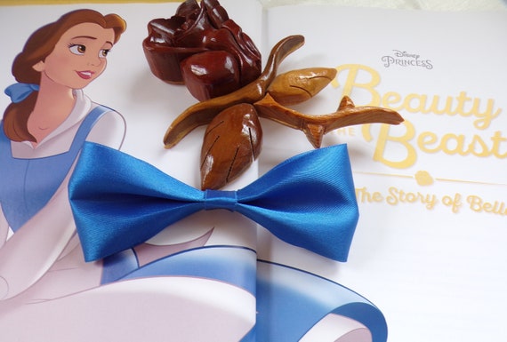 belle blue dress hairstyle Belle's Hair Bow for Disneybounding - 5 3/4