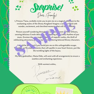 DISNEYWORLD Letter from Princess Tiana