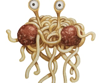 Flying Spaghetti Monster Cards- 3 Pack