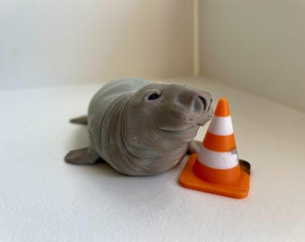 Neil the Seal Figurine and Cone