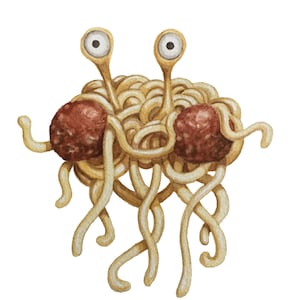 Flying Spaghetti Monster Sticker- 5 pack