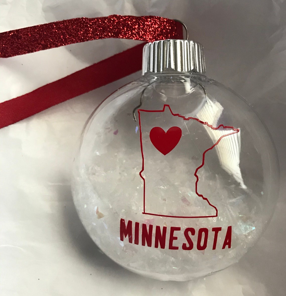 Minnesota Christmas Tree Ornament Etsy