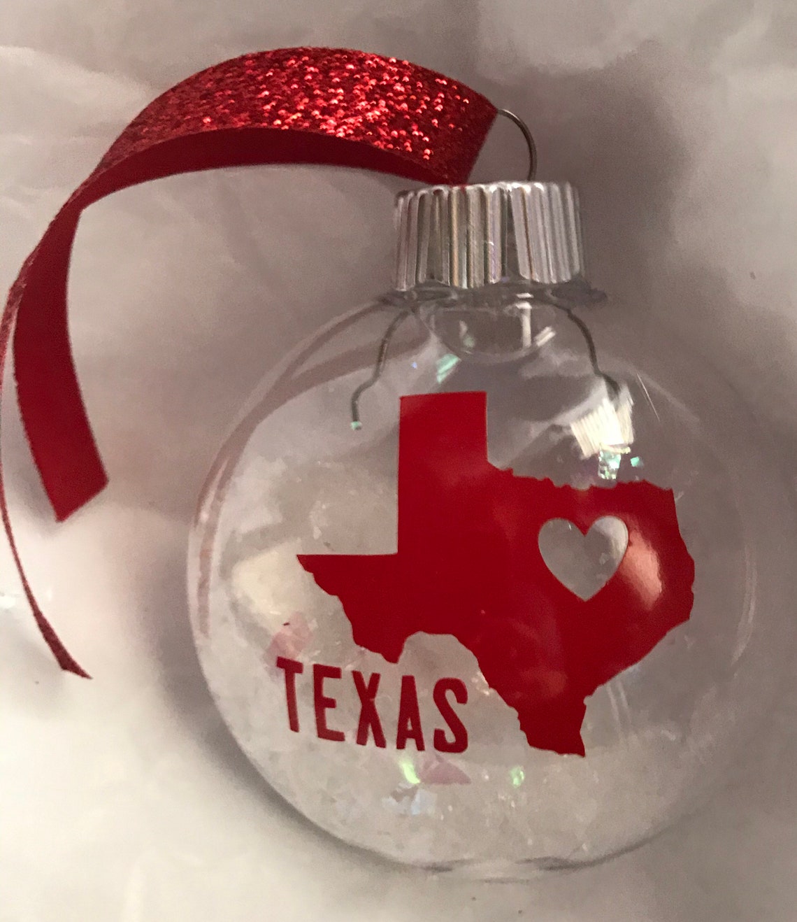 Texas Christmas Tree Ornament Etsy